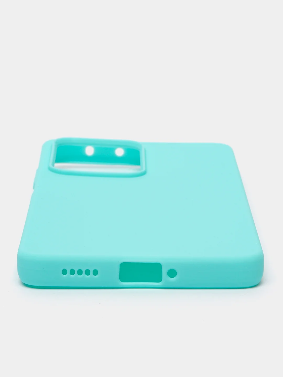 Бирюзовый чехол для Xiaomi Redmi Note 12 Pro 5G / Poco X5 Pro 5G силиконовый, матовый, прозрачный