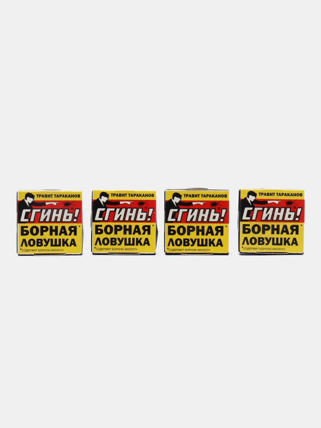 Борная ловушка (4 шт.) от тараканов СГИНЬ!