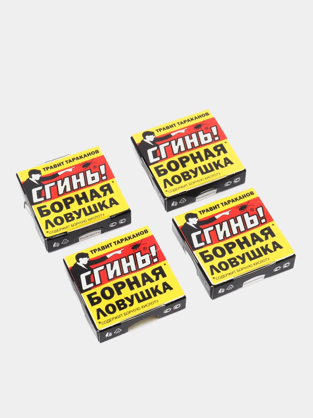 Борная ловушка (4 шт.) от тараканов СГИНЬ!