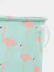 Зеленый корзина складная с ручками для хранения белья и игрушек