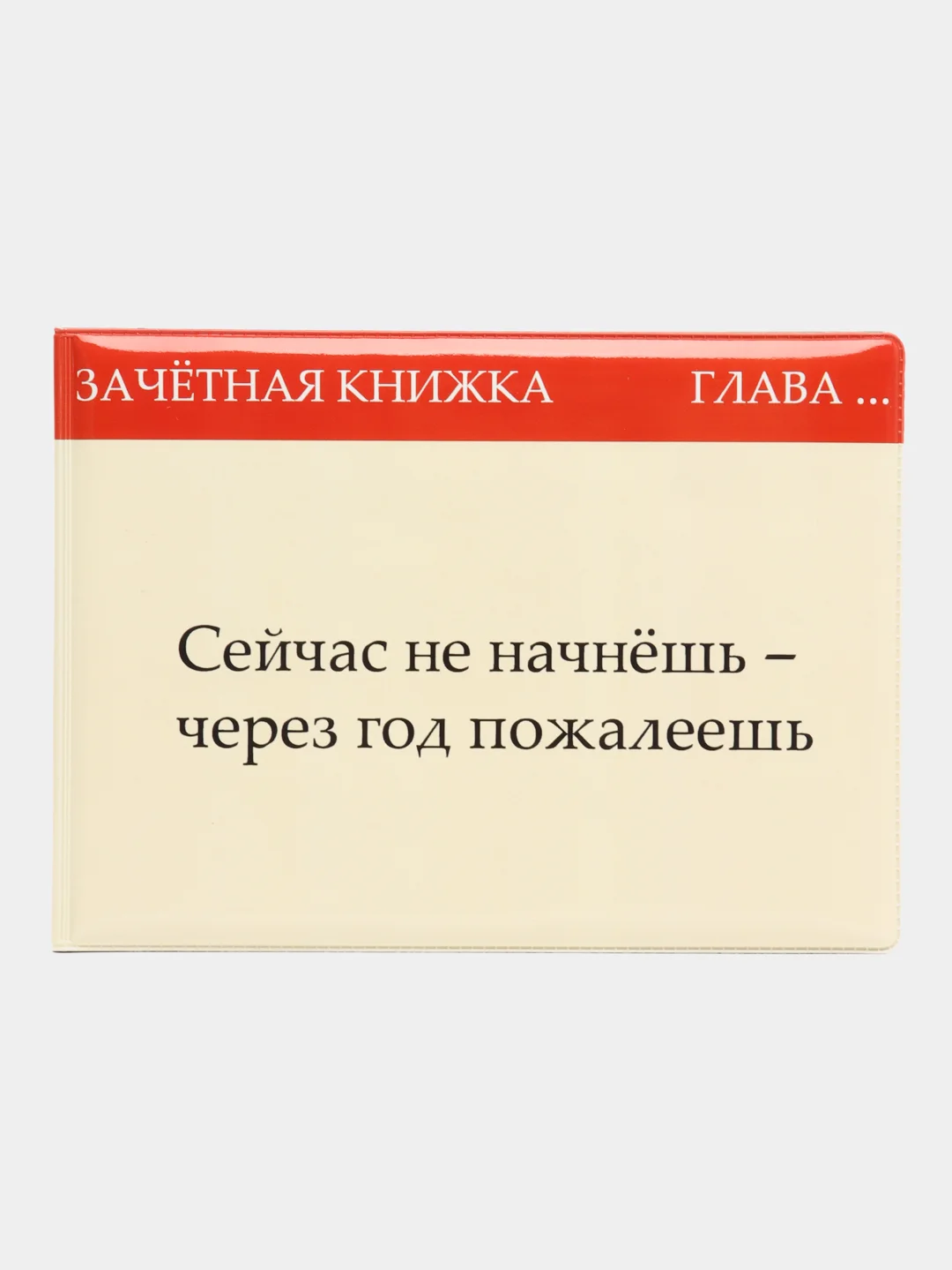 Светло-бежевый обложка для зачётной книжки