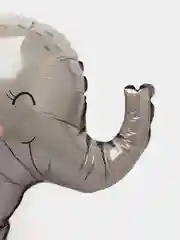 Серый шар воздушный фольгированный Слоник, Гепард