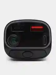 Черный fm-трансмиттер Car Mp3 player RGB Ambient C14/C15, с функцией быстрой зарядки