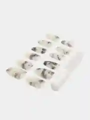 Черный накладные ногти 12шт