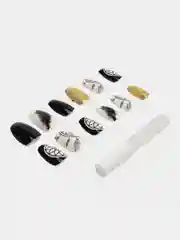 Фиолетовый накладные ногти 12шт