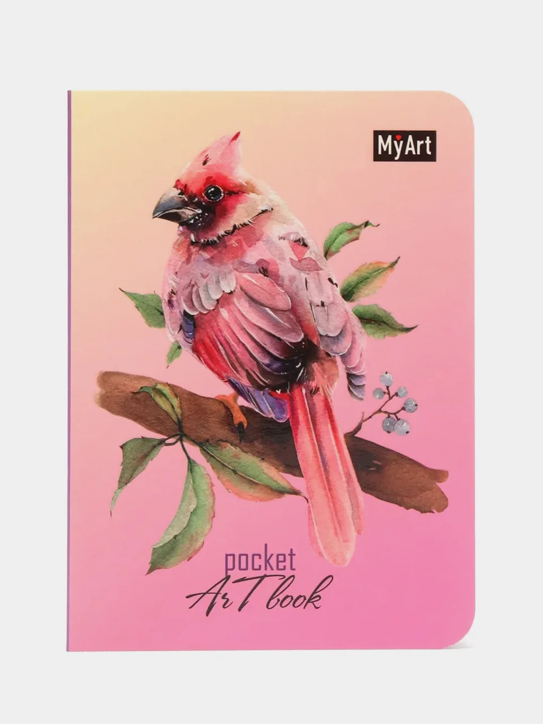 Голубой скетчбук MyArt Pocket Artbook, А6, без линовки, 100 г/м2, 80 листов. Проф-Пресс
