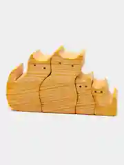 Игрушка деревянная "Котики"