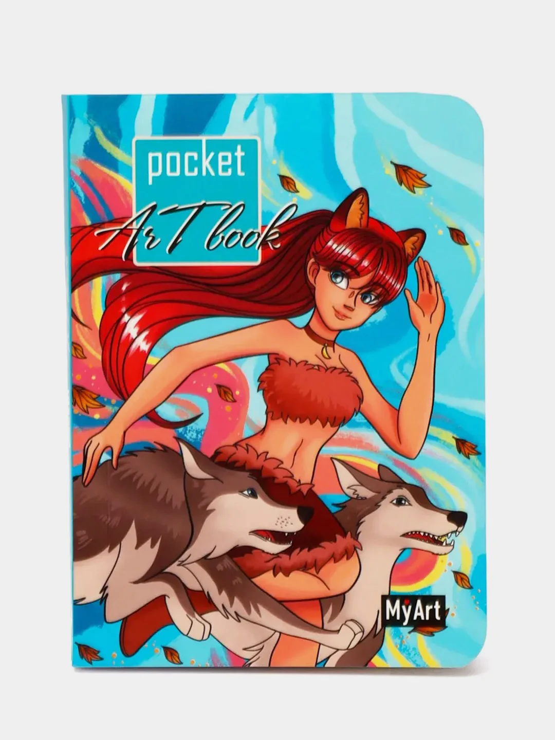 Оливковый скетчбук MyArt Pocket Artbook, А6, без линовки, 100 г/м2, 80 листов. Проф-Пресс