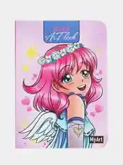 Песочный хаки скетчбук MyArt Pocket Artbook, А6, без линовки, 100 г/м2, 80 листов. Проф-Пресс