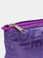 Фиолетовый косметичка на молнии, нейлоновая