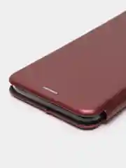 Багровый чехол книжка для Infinix HOT 12 PLAY NFC