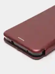 Багровый чехол-книжка для Huawei Nova Y90 (Хуавей Нова У90)