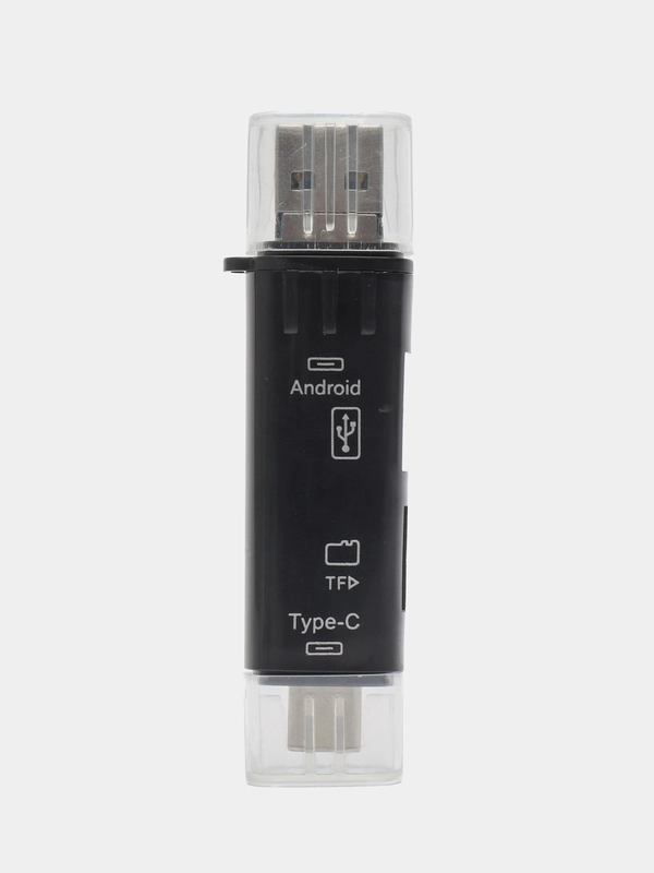 Картридер OTG 5 в 1, с портом USB, Type-C и Micro USB