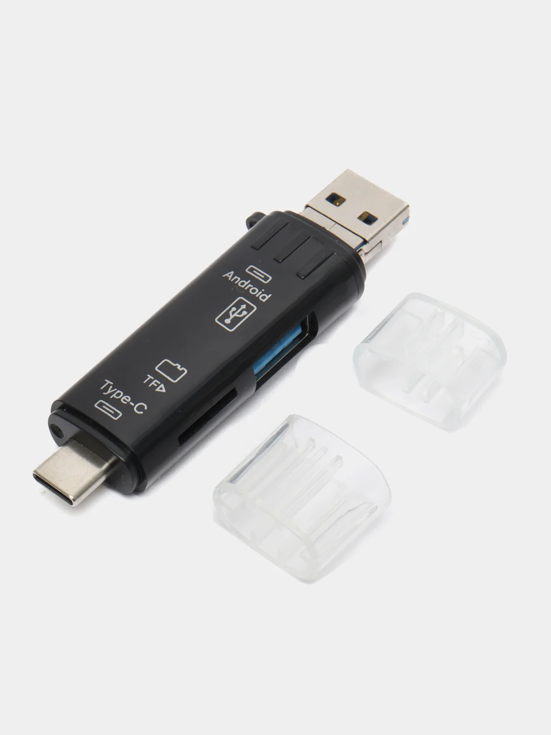 Картридер OTG 5 в 1, с портом USB, Type-C и Micro USB