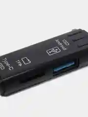 Картридер OTG 5 в 1, с портом USB, Type-C и Micro USB