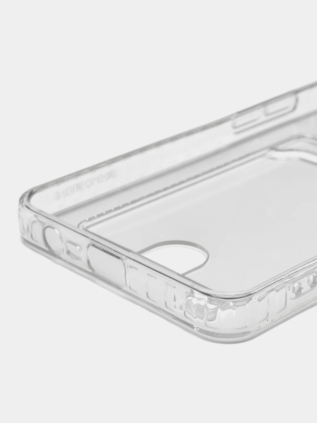 Прозрачный силиконовый чехол для Realme C30, C31, C35 (Реалме С30 С31 С35)с карманом, прозрачный