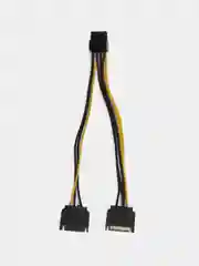 Кабель питания видеокарты SATA 2-PCIe, 8 pin