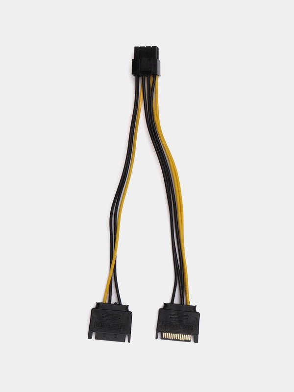 Кабель питания видеокарты SATA 2-PCIe, 8 pin