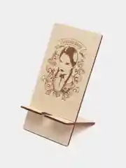 Белый подставка для телефона, с рисунком Wednesday (Уэнздей Аддамс)