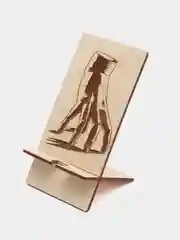 Желтый подставка для телефона, с рисунком Wednesday (Уэнздей Аддамс)