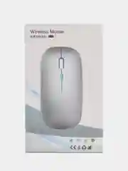 Белый мышь беспроводная / Мышка компьютерная с RGB подсветкой