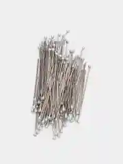 Серебряный набор иголок, 100 штук, в коробочке