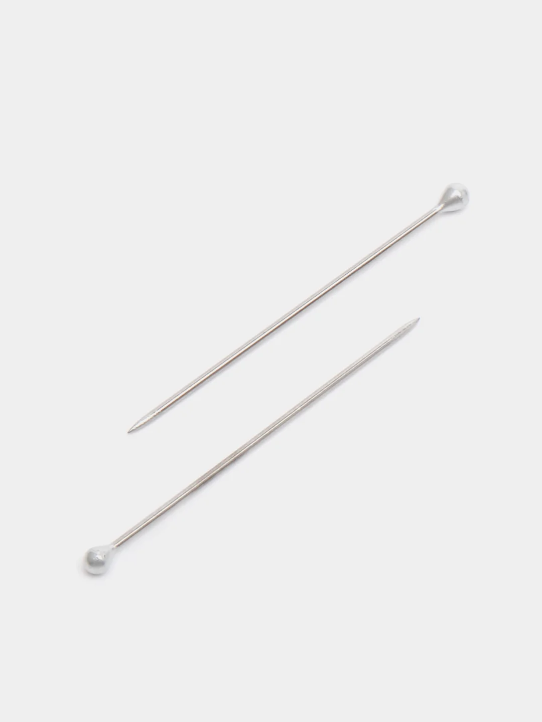 Серебряный набор иголок, 100 штук, в коробочке
