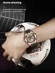 Золотой часы мужские спортивные LIGE