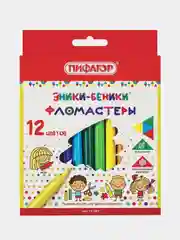 Фломастеры ПИФАГОР "ЭНИКИ-БЕНИКИ", 12 цветов