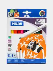 Фломастеры изчезающие 11 цветов +1 стирающийся Milan
