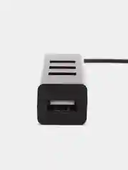 Черный разветвитель USB-хаб, 4 x USB 2.0, USB штекер, пластик