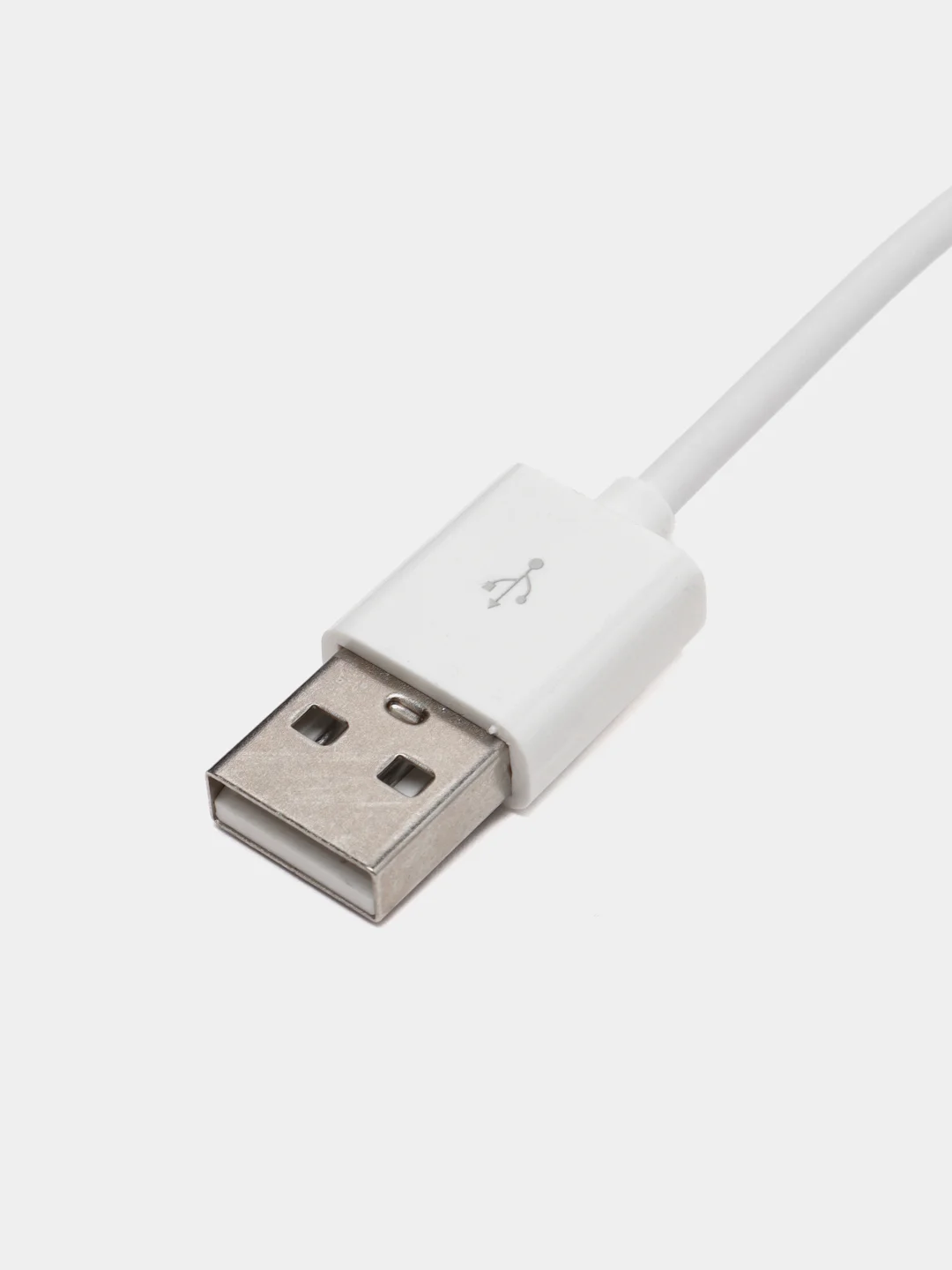 Белый разветвитель USB-хаб, 4 x USB 2.0, USB штекер, пластик