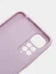 Фиолетовый чехол для Xiaomi Redmi Note 11, 11S силиконовый  BROSCORP матовый тонкий с защитой камер