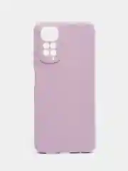 Фиолетовый чехол для Xiaomi Redmi Note 11, 11S силиконовый  BROSCORP матовый тонкий с защитой камер