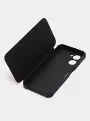 Красный чехол-книжка Realme C30, C33, с магнитом, защита камеры, защита углов