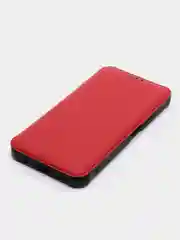 Красный чехол-книжка Realme C30, C33, с магнитом, защита камеры, защита углов