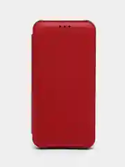 Красный чехол-книжка Realme C30, C33, с магнитом, защита камеры, защита углов