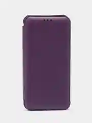 Фиолетовый чехол-книжка Realme C30, C33, с магнитом, защита камеры, защита углов