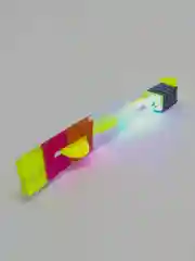 Салатовый светящийся вертолет с рогаткой