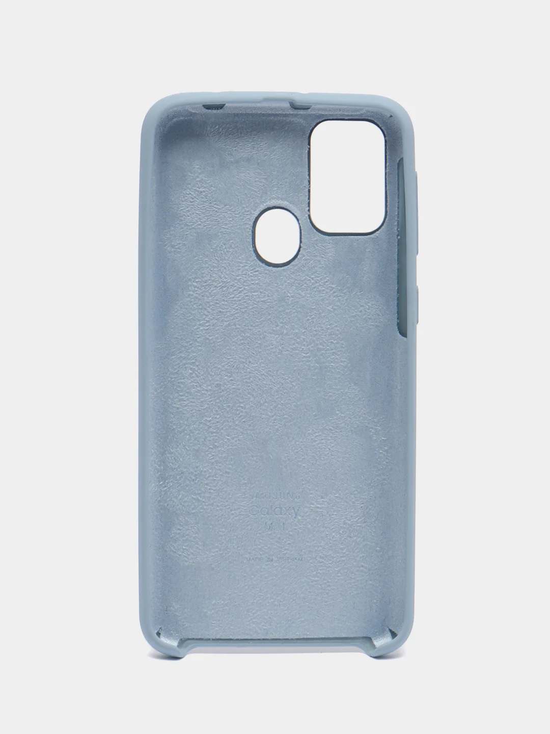 Светло-синий чехол для Samsung M21 силиконовый (Silicone Case)