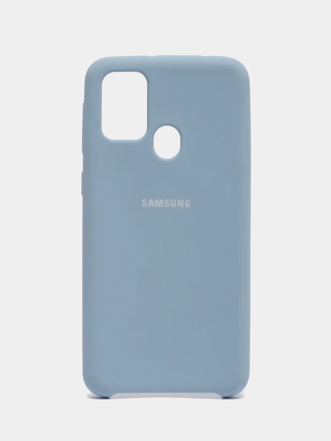 Светло-синий чехол для Samsung M21 силиконовый (Silicone Case)
