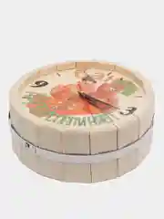 Часы банные бочонок "Баня друзей соединяет"