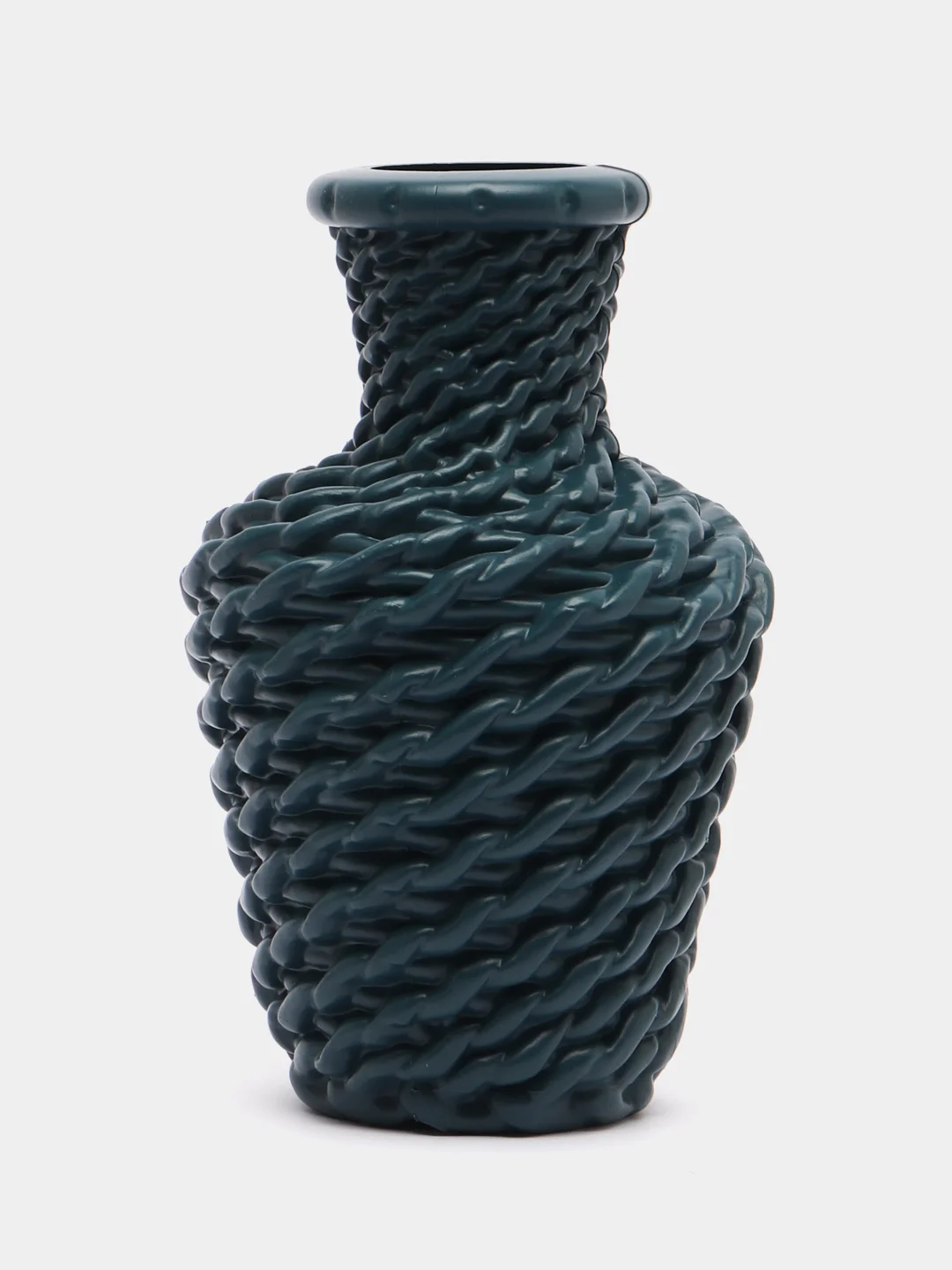 Темно-синий ваза декоративная, пластик, 19.5 x 13 см