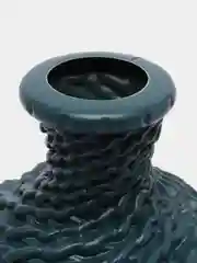 Темно-синий ваза декоративная, пластик, 19.5 x 13 см