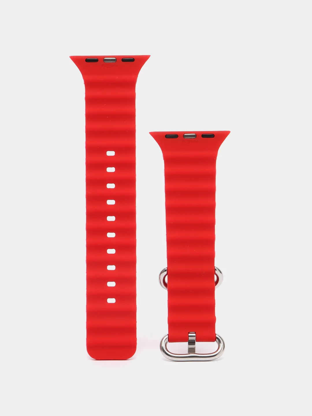 Красный силиконовый ремешок Ocean Watch для Apple Watch Series Ultra 8 7 6 5 SE