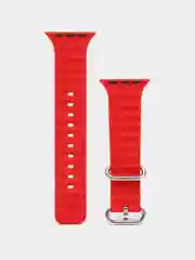 Красный силиконовый ремешок Ocean Watch для Apple Watch Series Ultra 8 7 6 5 SE