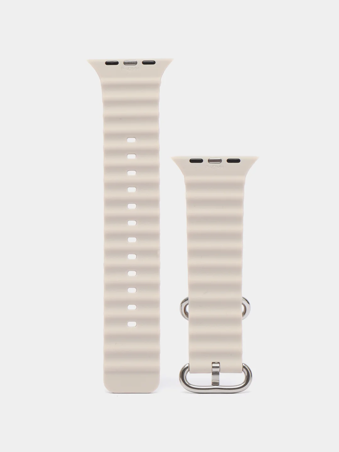 Бежевый меланж силиконовый ремешок Ocean Watch для Apple Watch Series Ultra 8 7 6 5 SE