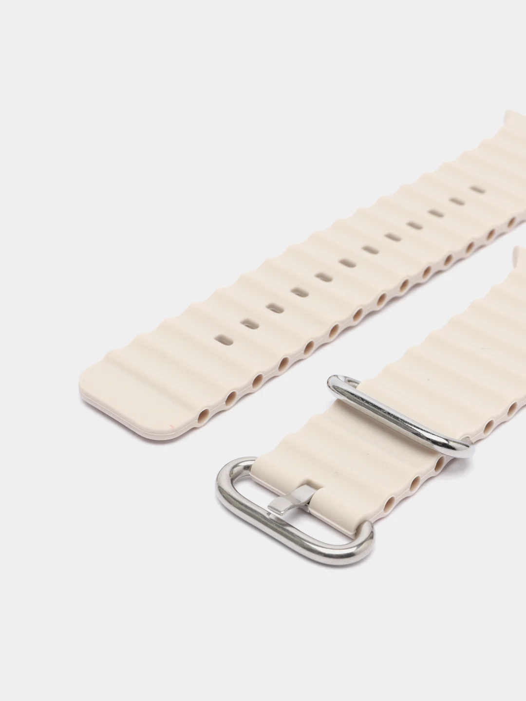 Бежевый меланж силиконовый ремешок Ocean Watch для Apple Watch Series Ultra 8 7 6 5 SE