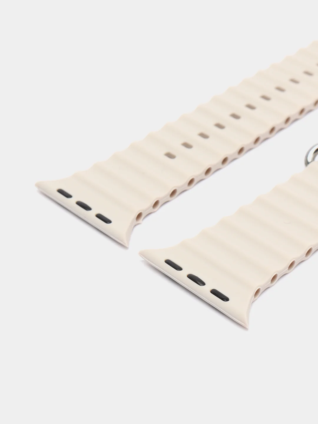 Бежевый меланж силиконовый ремешок Ocean Watch для Apple Watch Series Ultra 8 7 6 5 SE