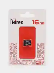 Карта памяти micro SDHC MIREX 16GB, UHS-I, class 10